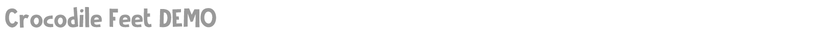 Crocodile Feet font preview